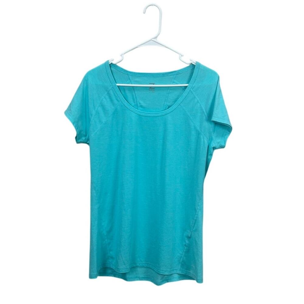Zella  Blue Active Top size L NWT